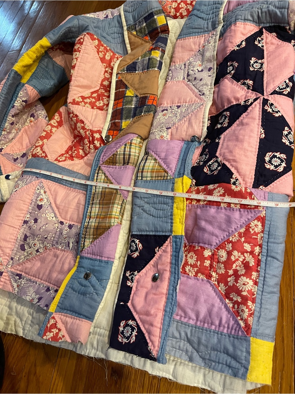 Handmade Patchwork Quilted Jacket - Multicolor - Picture 6 of 10